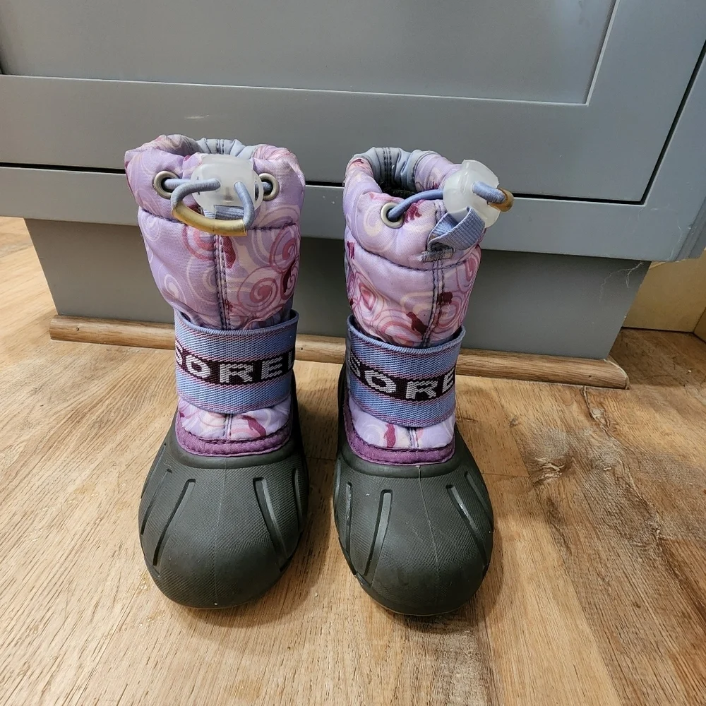 Sorel Boots Purple Pink Blue Size 8 Toddler Kids‎